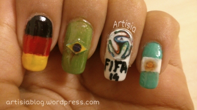 FIFA world cup nail art